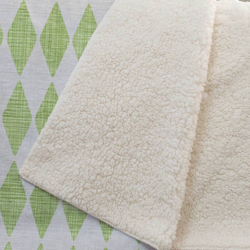 Premium Machine Washable Modern Argyle Sherpa Throw Blanket