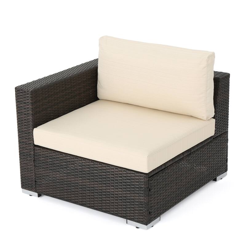 Roomfitters Wicker Lounge Chair with Cushions for Comfortable Outdoor Seating, Stylish Patio Furniture with Durable Frame