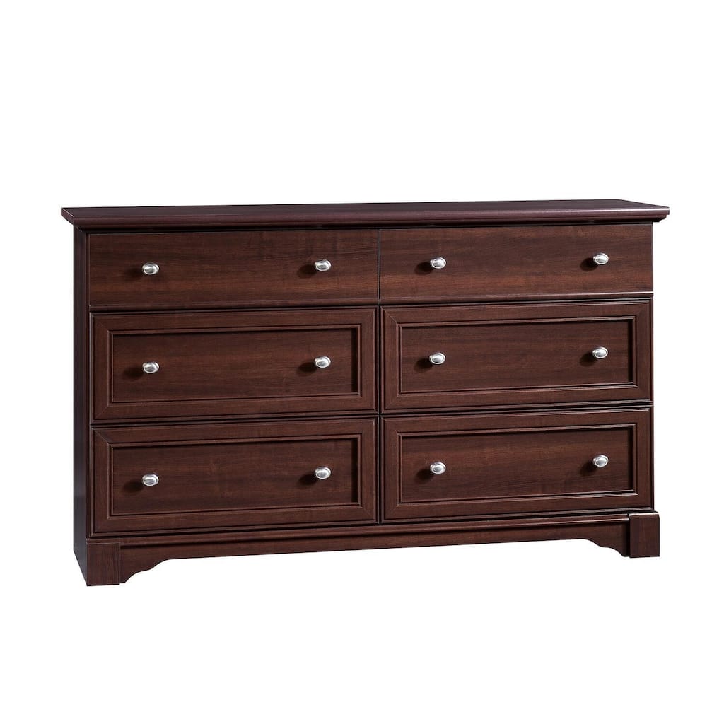 6-Drawer Traditional Style Dresser in Espresso Finish with Smooth Top Surface and Durable Construction