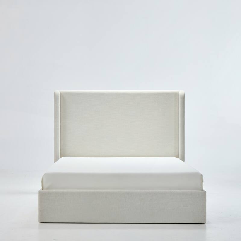 Upholstered Platform Bed Frame with Headboard