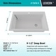 preview thumbnail 3 of 5, 33 Inch Lexicon Platinum Quartz Composite Drop-in Undermount Single Bowl Workstation Galaxy White Kitchen Sink LP-750TM-W
