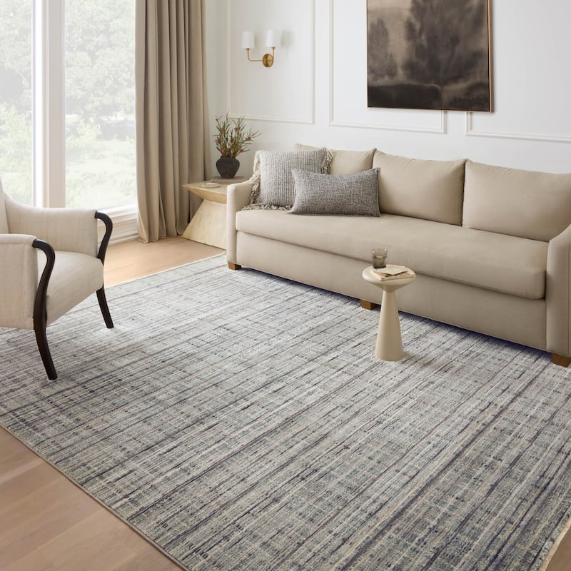 Alexander Home Manhattan Modern Checkered Area Rug - 11' 6" x 15' 7" - Jade / Stone - Runner/Rectangle