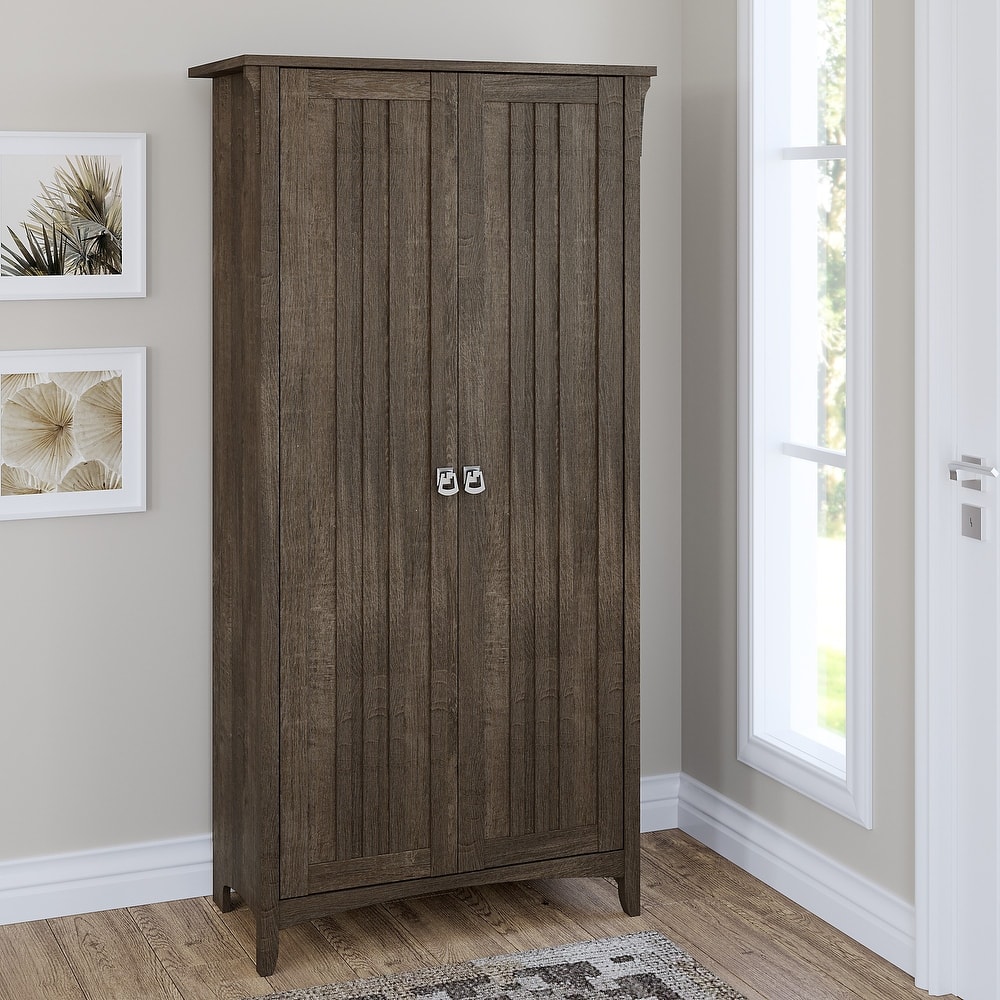 Salinas Tall Storage Cabinet with Doors by Bush Furniture