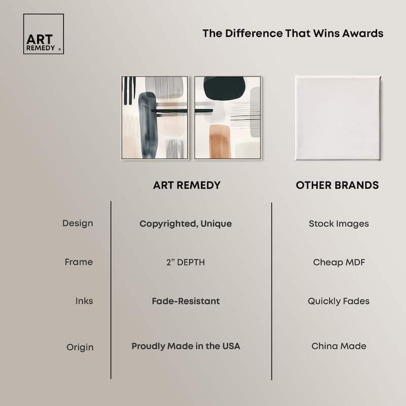 Softened Dimensions Canvas Set of 2 by Art Remedy