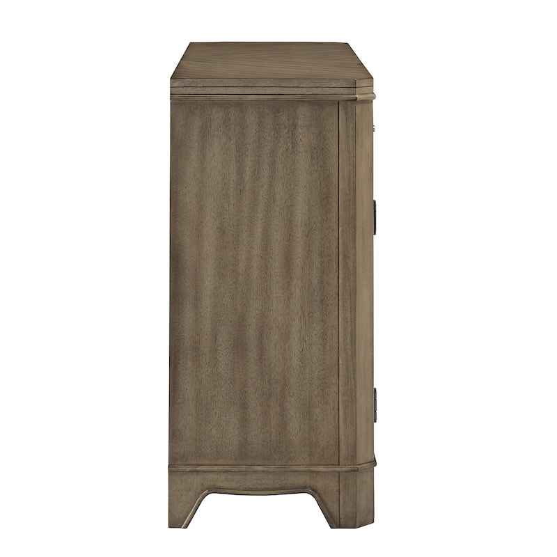Fiona Antique Taupe LED Touch Light Buffet Server by iNSPIRE Q Classic