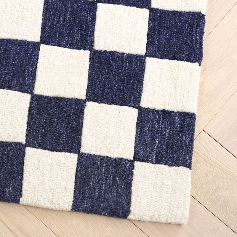 SAFAVIEH Handmade Martha Stewart Collection Berthild Checkered Wool Rug