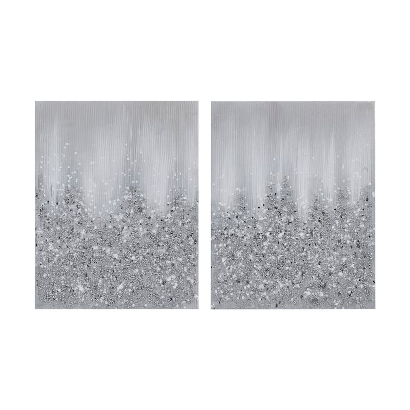 Madison Park Glimmer Heavily Embellished 2-piece Canvas Wall Art Set (Set of 2)