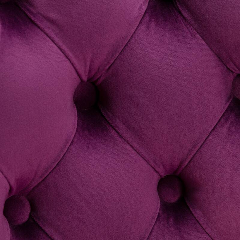 Roomfitters Swivel Velvet Bar Stools Set of 2, Adjustable Height Tufted Upholstered Counter Chairs with Chrome Base and Backrest