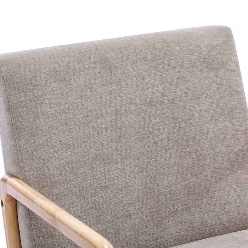 Lounge Accent Chair with Solid Wood Frame
