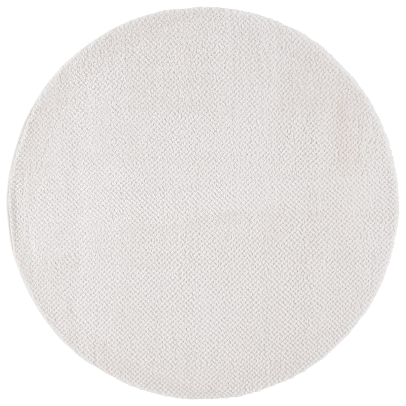 SAFAVIEH Penelope Mirona Shag Rug - 6'7" Round - Ivory