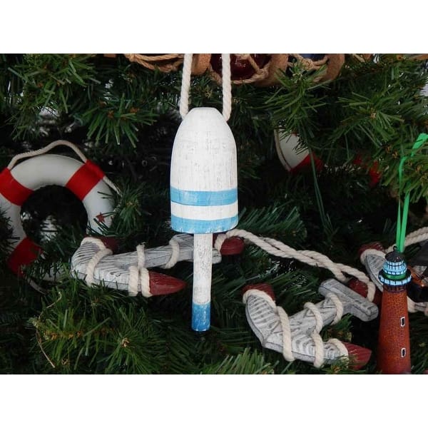 Vintage Dark Blue Decorative Lobster Trap Buoy Christmas Tree