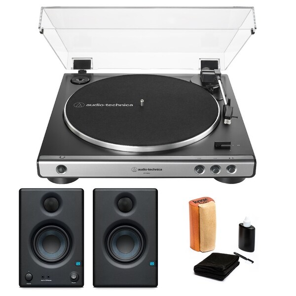 Shop Audio-Technica AT-LP60X Turntable Gunmetal & Eris e3 ...