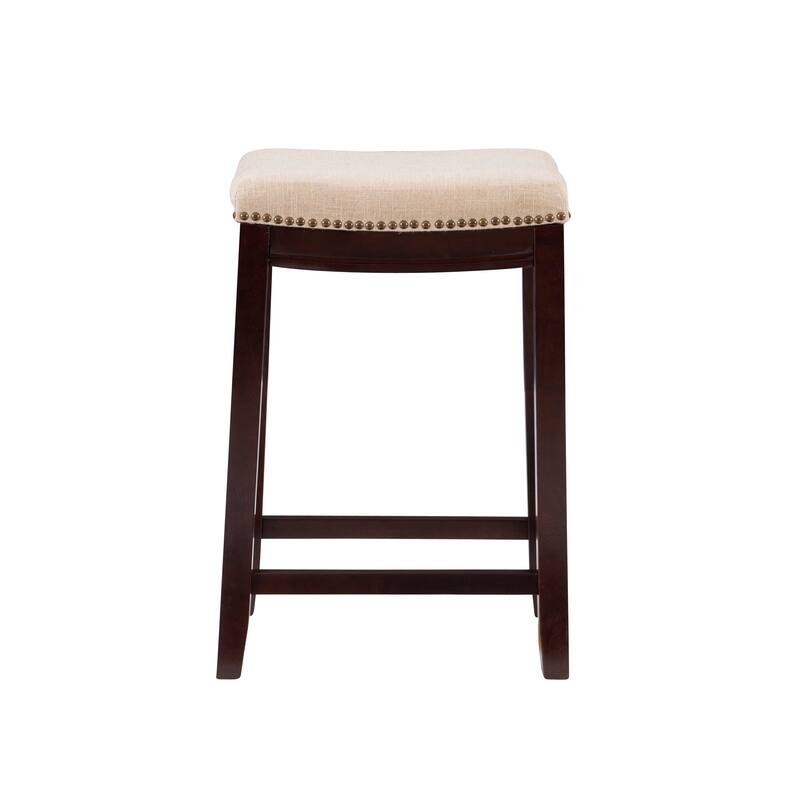 Copper Grove Willamette Linen Backless 26-in Counter Stool