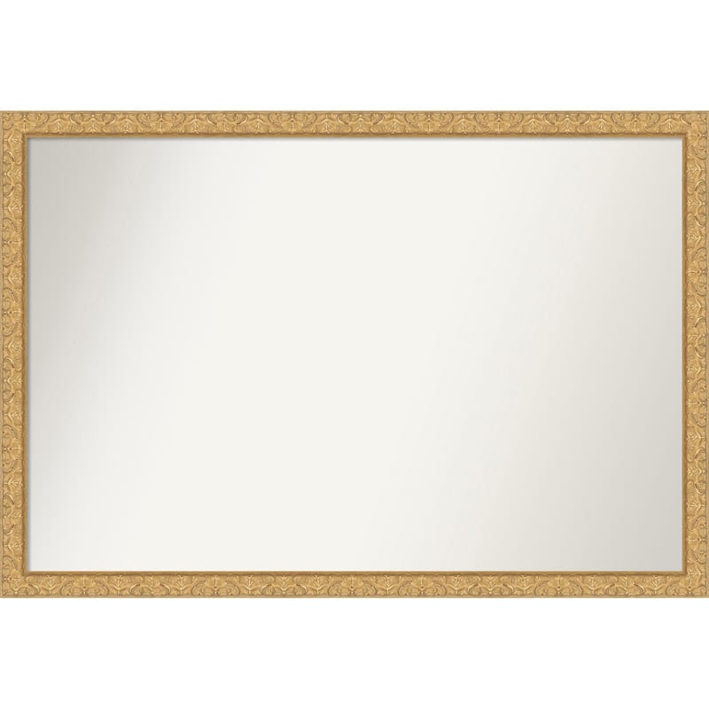 Lila Non-Beveled Wood Framed Bathroom Vanity Wall Mirror