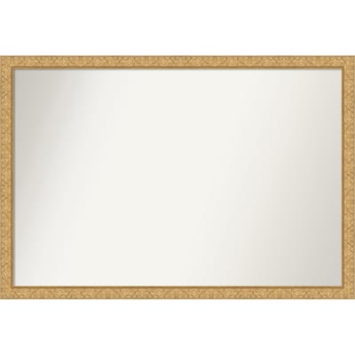 Lila Non-Beveled Wood Framed Bathroom Vanity Wall Mirror