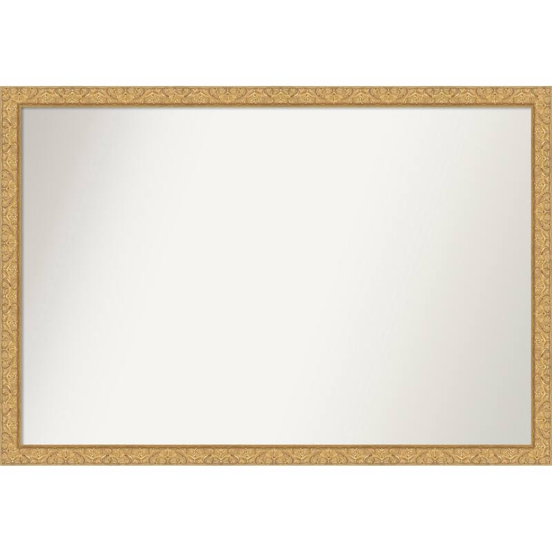 Lila Non-Beveled Wood Framed Wall Mirror