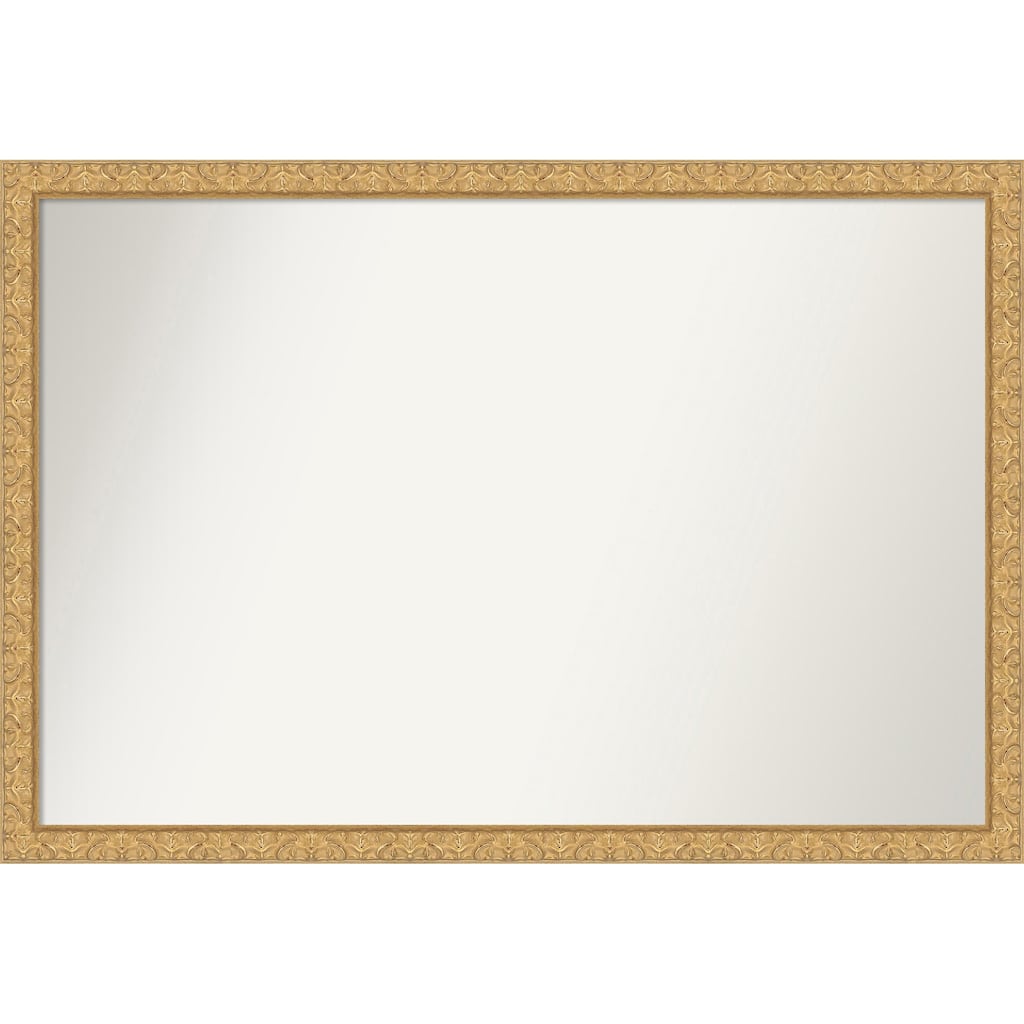 Lila Non-Beveled Wood Framed Wall Mirror