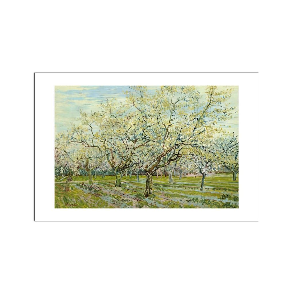 The White Orchard Fine Art Paper Print by Vincent van Gogh - Multi