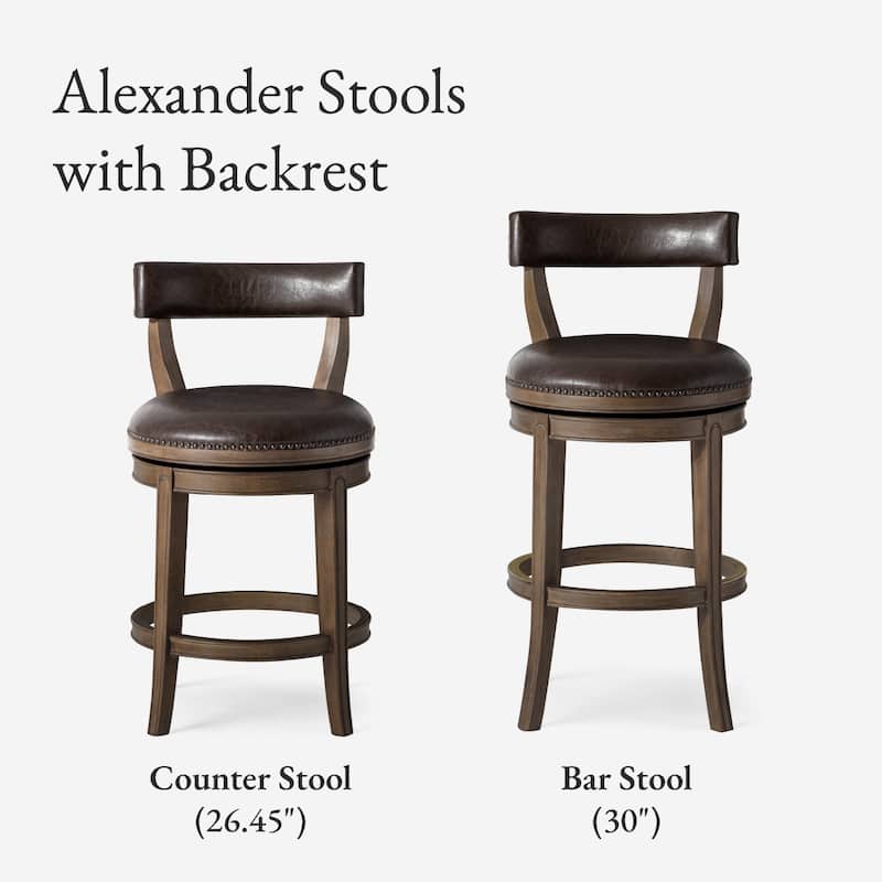 Maven Lane Alexander Swivel Kitchen Stool