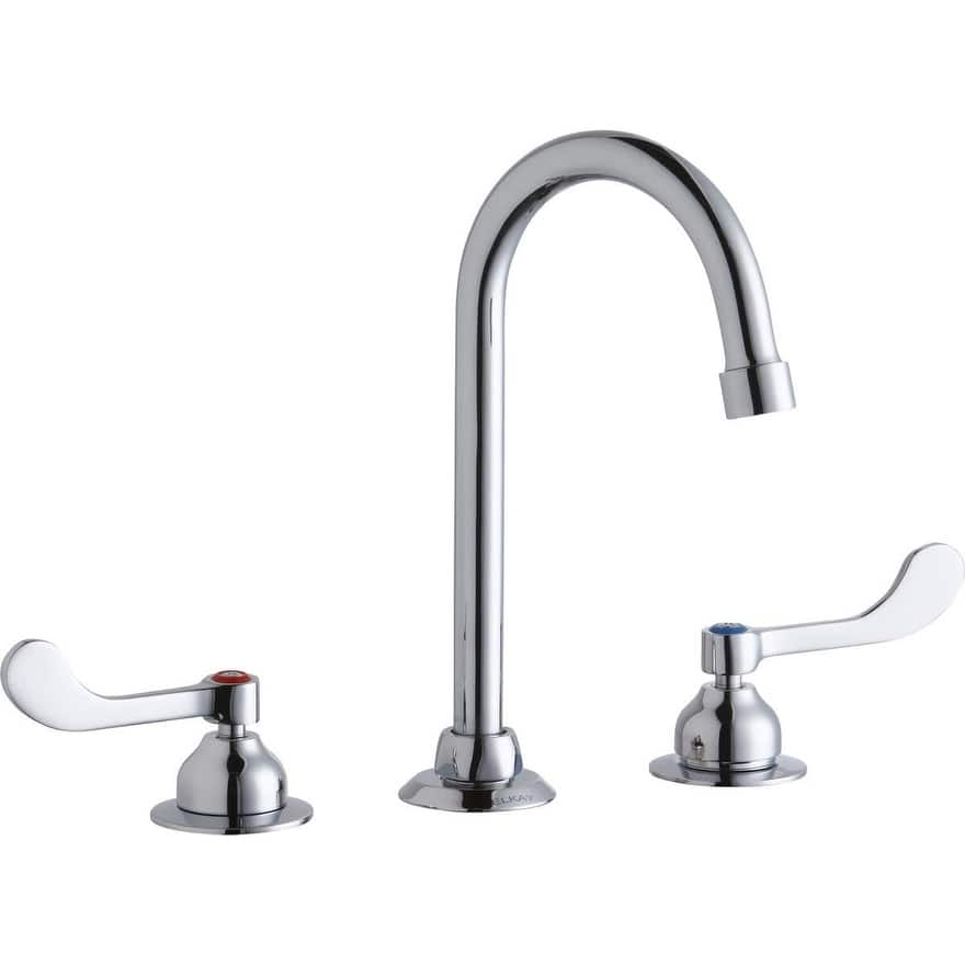 Elkay 1.5 GPM Deck Mounted Double Handle Utility Faucet with Metal