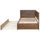 preview thumbnail 30 of 30, Twin Size Solid Pine Wood Daybed, Sofa Bed Frame with X-Shaped Design Guardrail for Kids Boys Adults