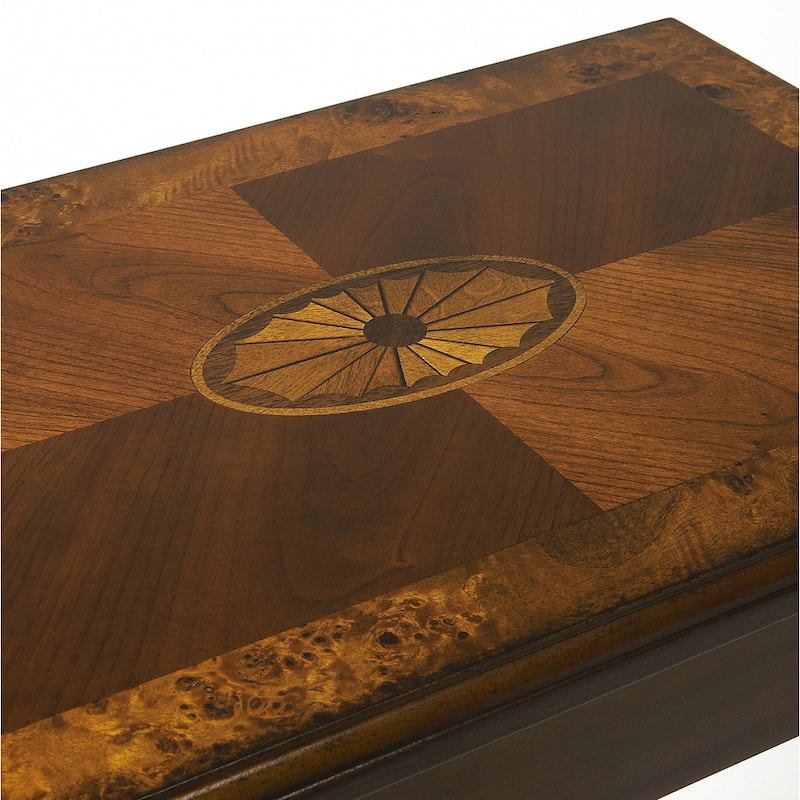 HomeRoots 25" Medium Brown Manufactured Wood Rectangular End Table With Shelf - 27