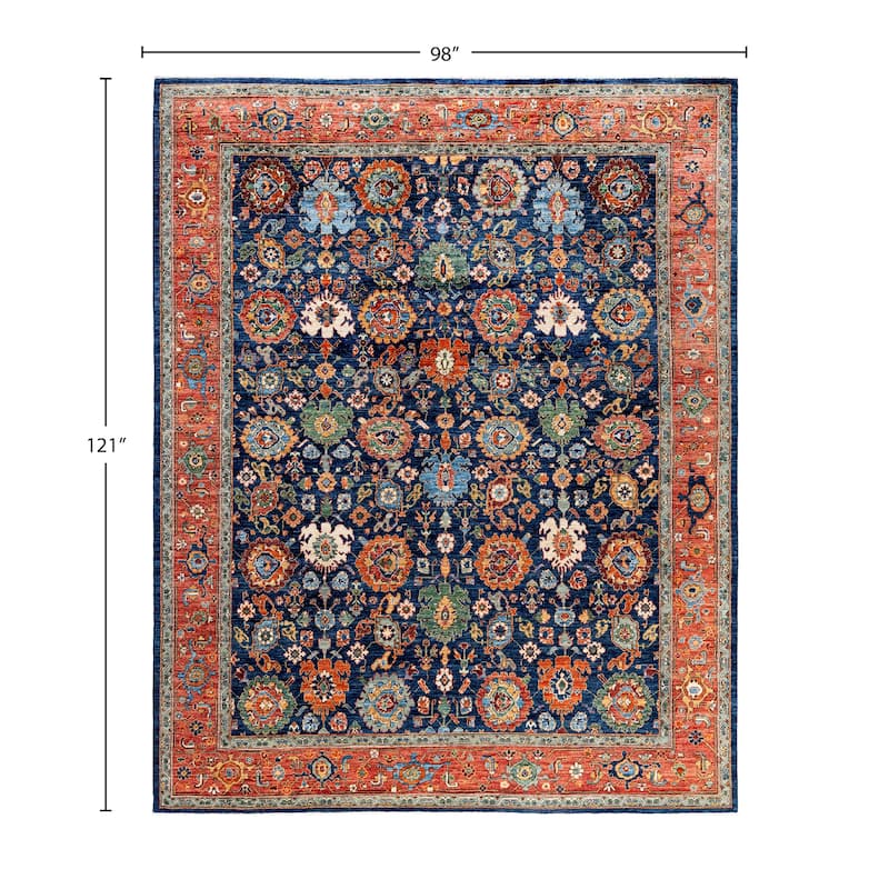 Serapi One-of-a-Kind Hand-Knotted Area Rug - Blue - 8' 2" x 10' 1"