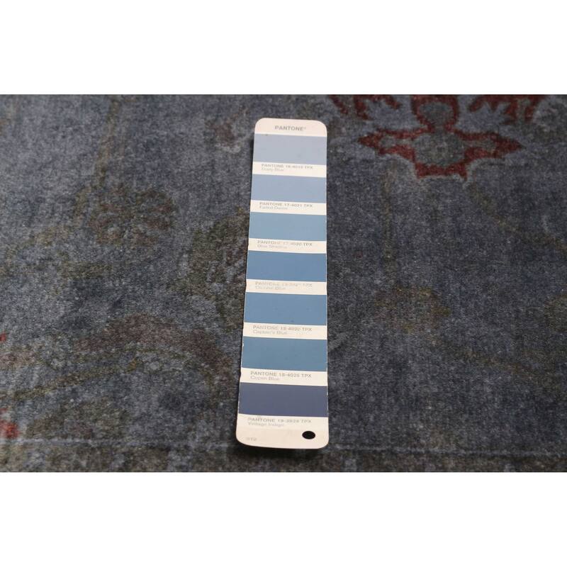ECARPETGALLERY Hand-knotted Vibrance Light Denim Blue Wool Rug - 6'0 x 8'10