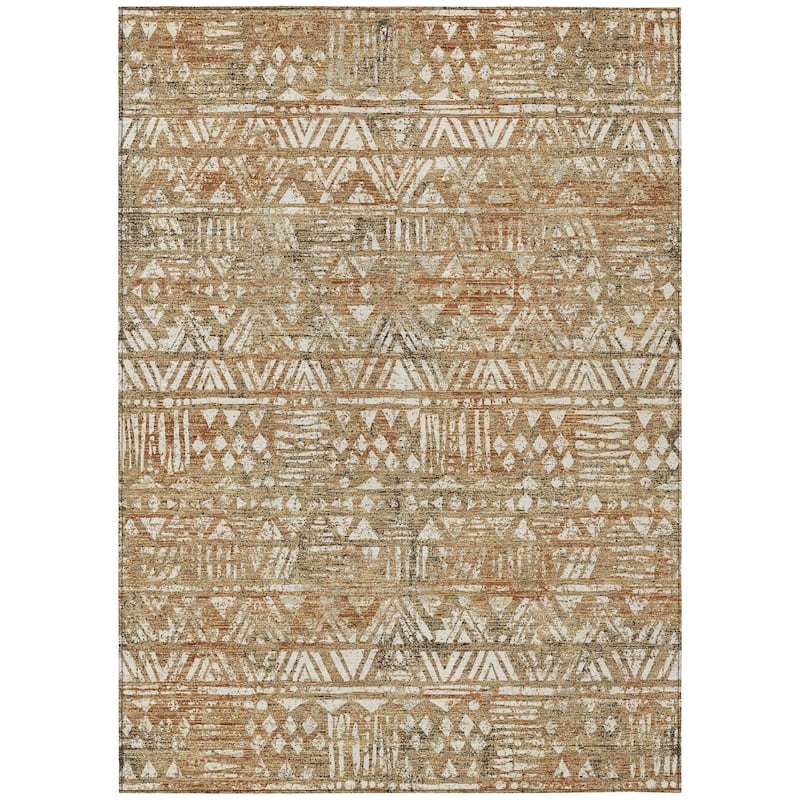 Machine Washable Indoor/ Outdoor Global Jara Chantille Rug