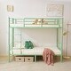 preview thumbnail 8 of 23, Iron Bed Bunk Bed with Ladder for Kids Twin Size White
