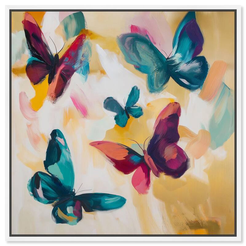Wings in Waltz I Canvas by Art Remedy - 30" x 30" - White