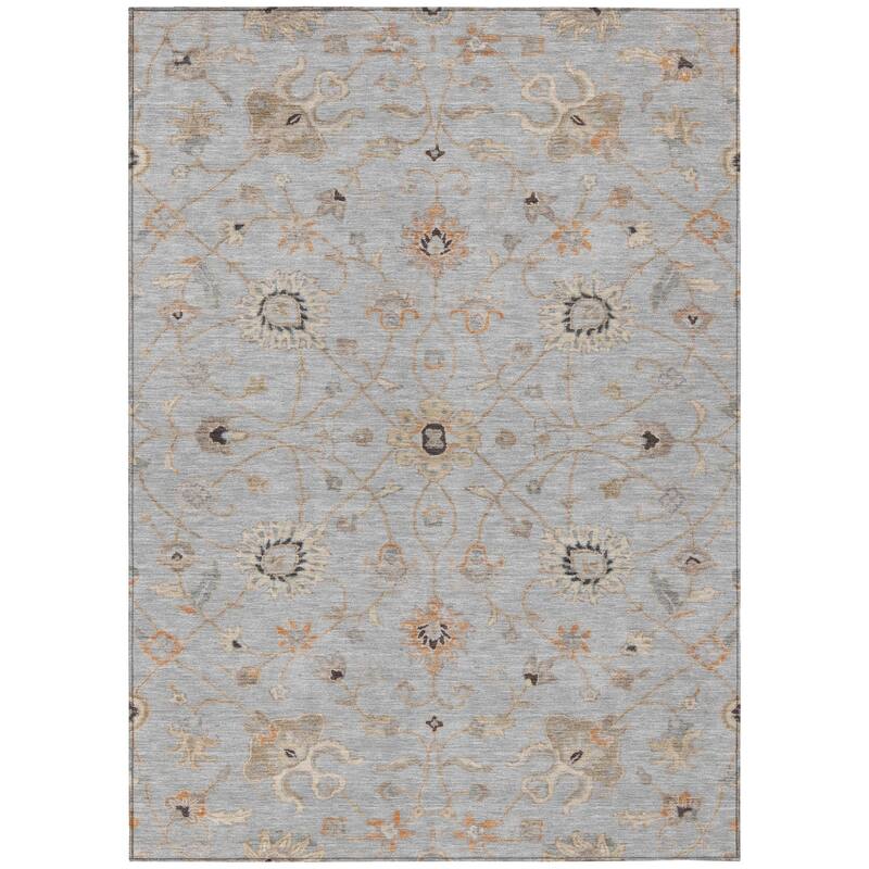 HomeRoots Floral Traditional Rectangle Outdoor Rug
