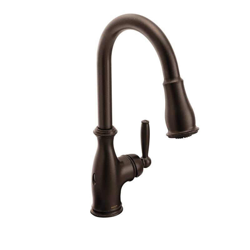 Moen Brantford 1.5 GPM Single Hole Pull Down Kitchen Faucet with - Oil-Rubbed Bronze