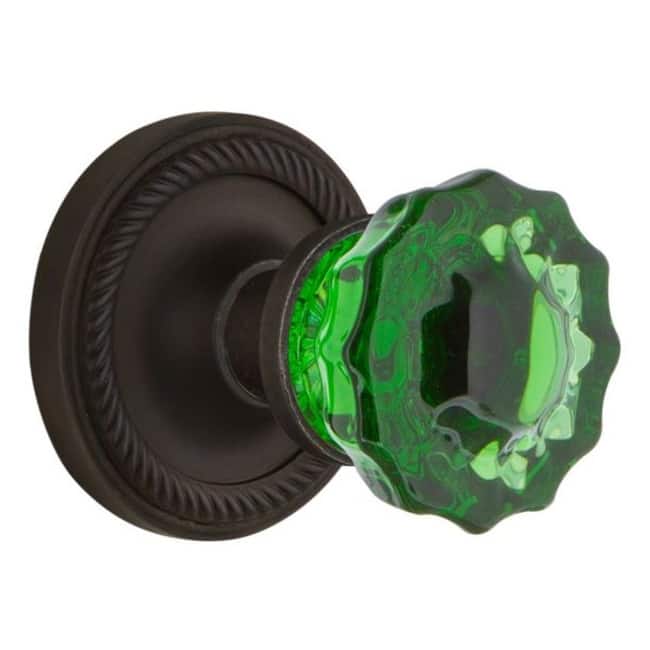 Nostalgic Warehouse Rope Solid Brass Rose Single Dummy Door Knob with