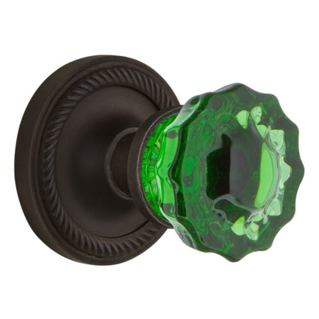 Nostalgic Warehouse Rope Solid Brass Rose Single Dummy Door Knob with