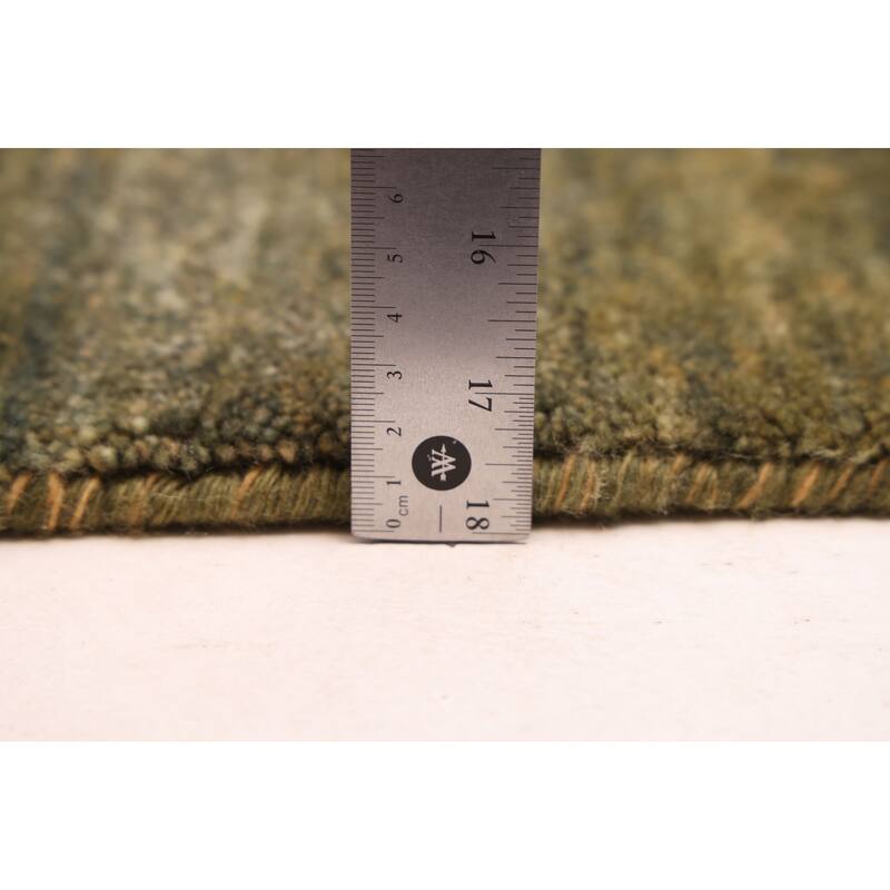 ECARPETGALLERY Hand-knotted Peshawar Ziegler Green Wool Rug - 5'0 x 6'11