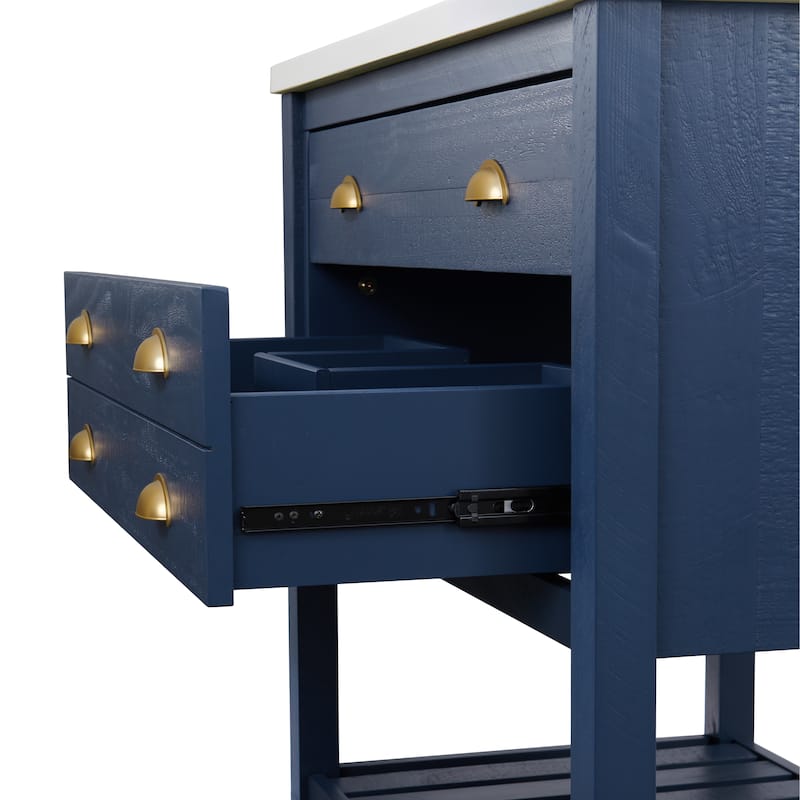 Monterey 37" Farmhouse Single Bathroom Vanity with Top