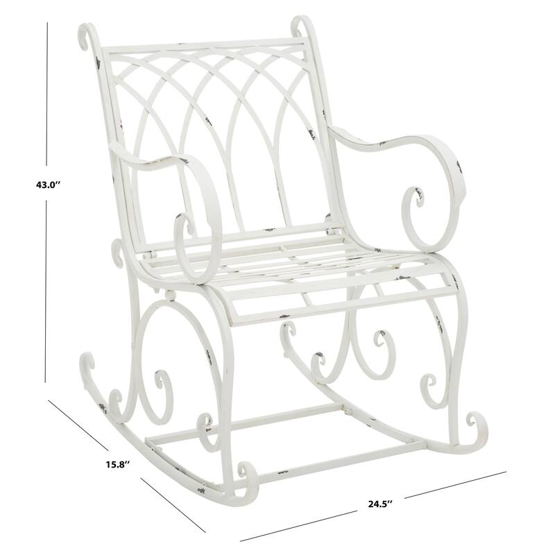 SAFAVIEH Outdoor Amara Rocking Chair - 33"Wx37"Dx23"H