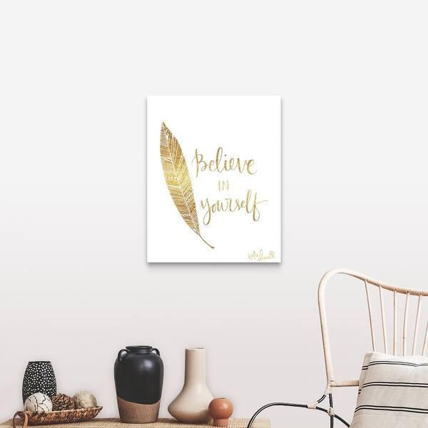 Shop Believe In Yourself Canvas Wall Art Overstock 21006637