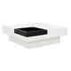 preview thumbnail 7 of 7, SAFAVIEH Wesley White/ Black Coffee Table - 35.4" x 35.4" x 11.8"