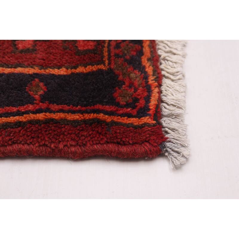 ECARPETGALLERY Hand-knotted Andelz Red Wool Rug - 3'5 x 4'9