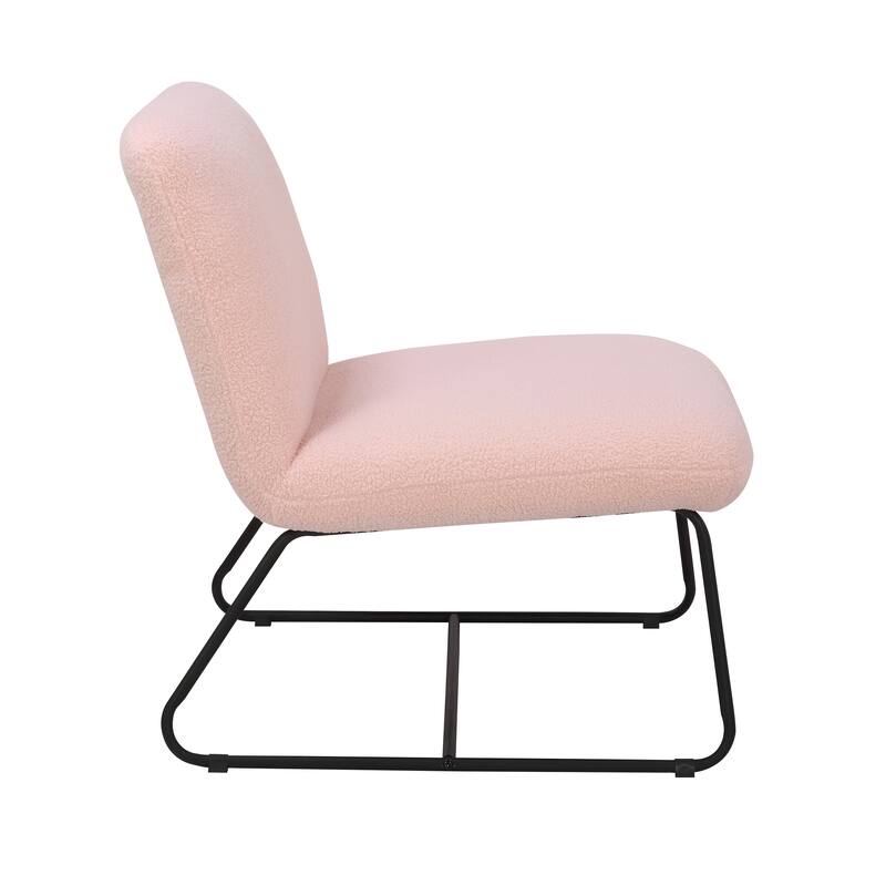 Porthos Home Sela Accent Chair, Fabric Upholstery, Steel Sled Legs