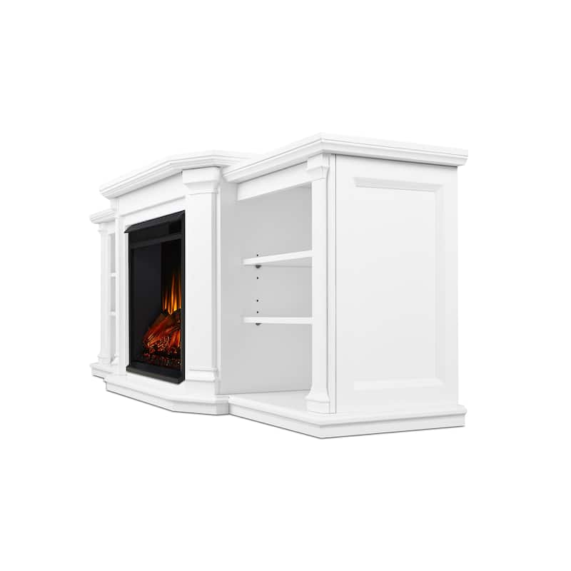 Valmont 74" Electric TV Stand Fireplace by Real Flame