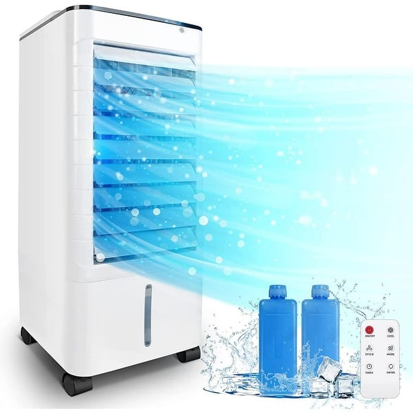 slide 2 of 13, Caynel 3-IN-1 Portable Evaporative Air Cooler White