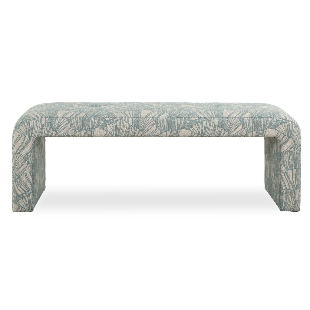 Uttermost Amie Spa Blue Bench - 54" W x 18" H x 19" D