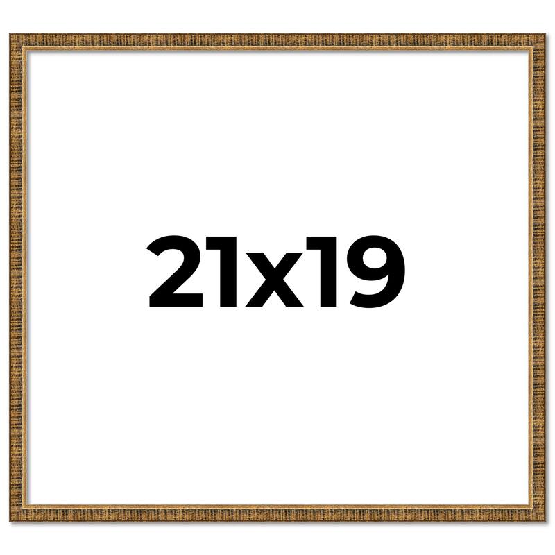 21x19 Frame Gold Kingsley Distressed Solid Wood Picture Frame Width