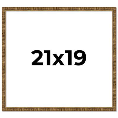 21x19 Frame Gold Kingsley Distressed Solid Wood Picture Frame Width