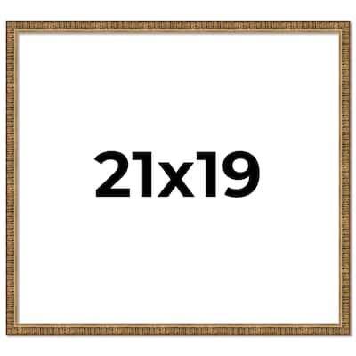 21x19 Frame Gold Solid Wood Picture Frame - Complete Modern Photo