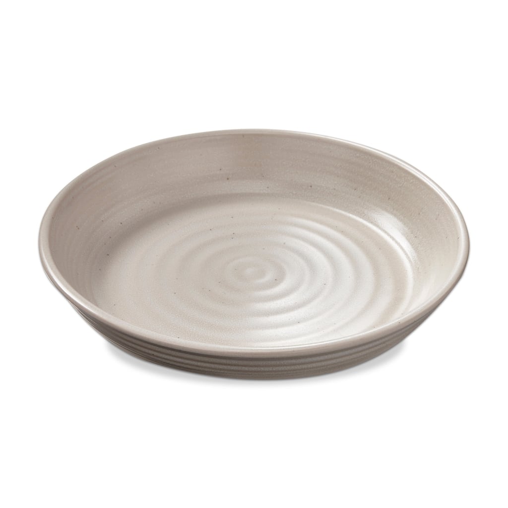 Loft Speckled Reactive Glaze Stoneware Dinnerware Plate 10 inch Matte White Dishwasher Safe - 10 x 10