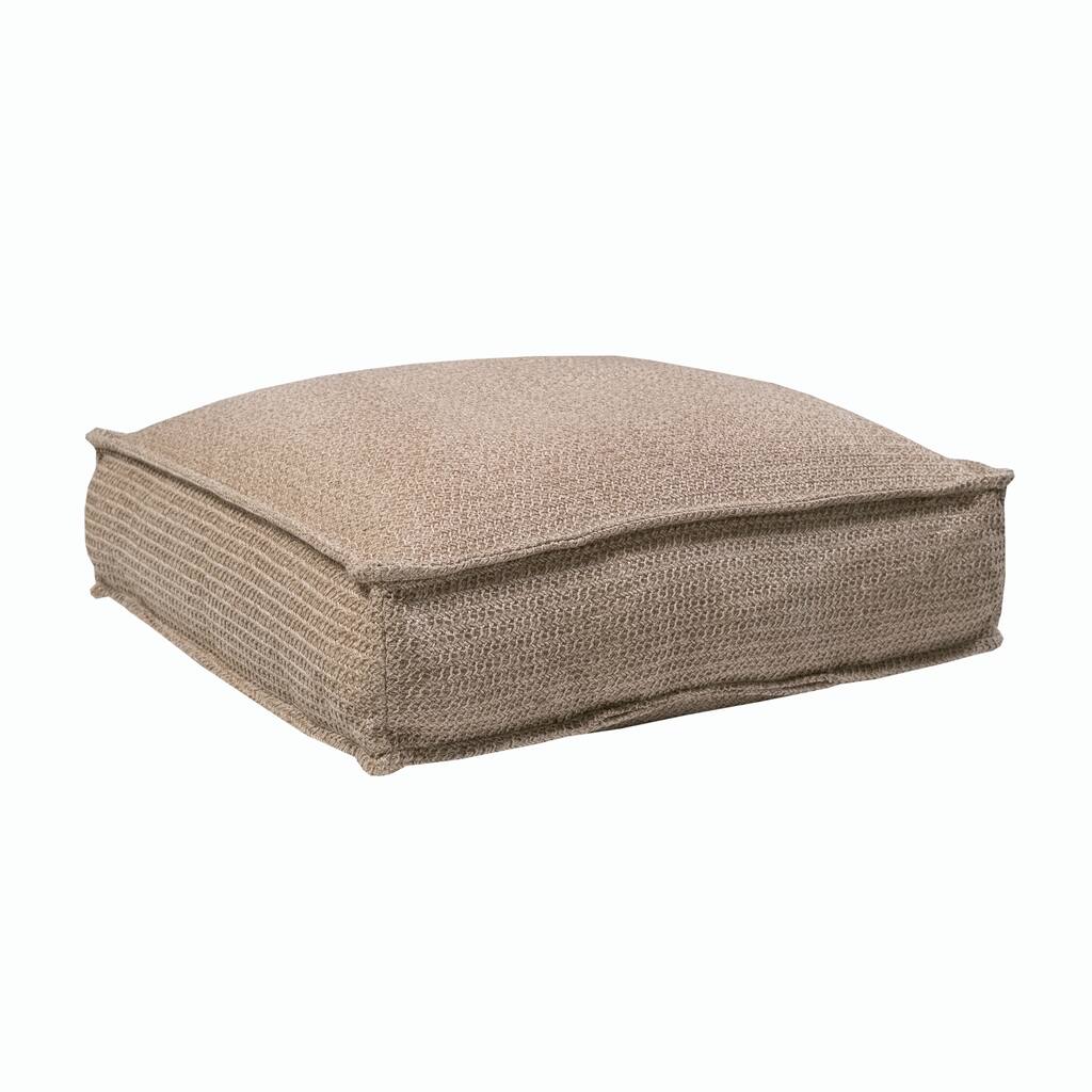 Decor Therapy Outdoor Natural Knit Woven 24.5 inch Floor Cushion - 24.5 in. x 24.5 in. x 8.5 in.